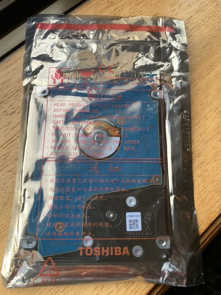 Disco Rígido Toshiba 1TB 2,5 novo