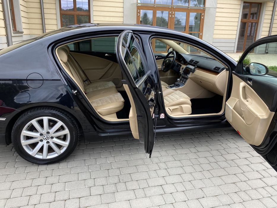 VW Passat B6 Sedan Highline 2.0Turbo benz 200KM, Navi, jasne Skóry 1WŁ