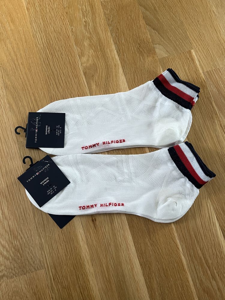 Stopki krótkie skarpety Tommy Hilfiger 4 pary białe 39/42