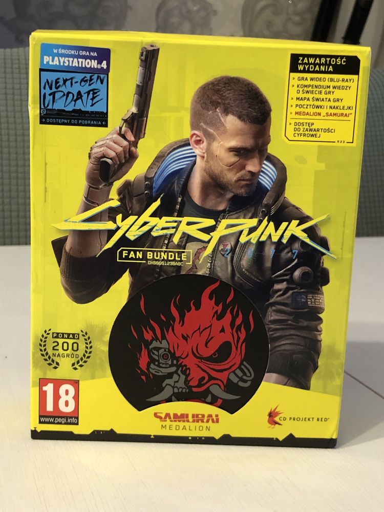 Cyberpank cyberpunk pl dubbing gra na ps4 playstation 2077 fan bundle