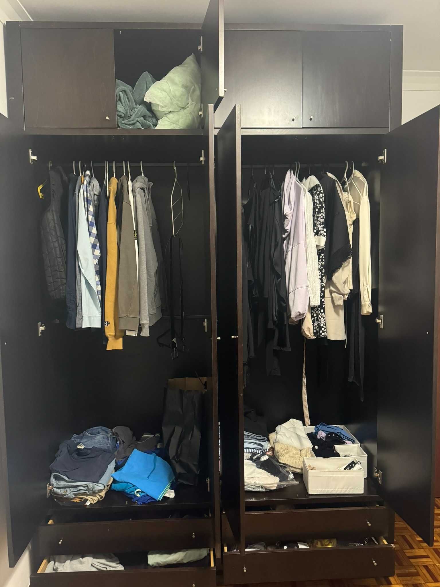 Armario/Roupeiro com 2 portas em Madeira ALTO 2.70cm