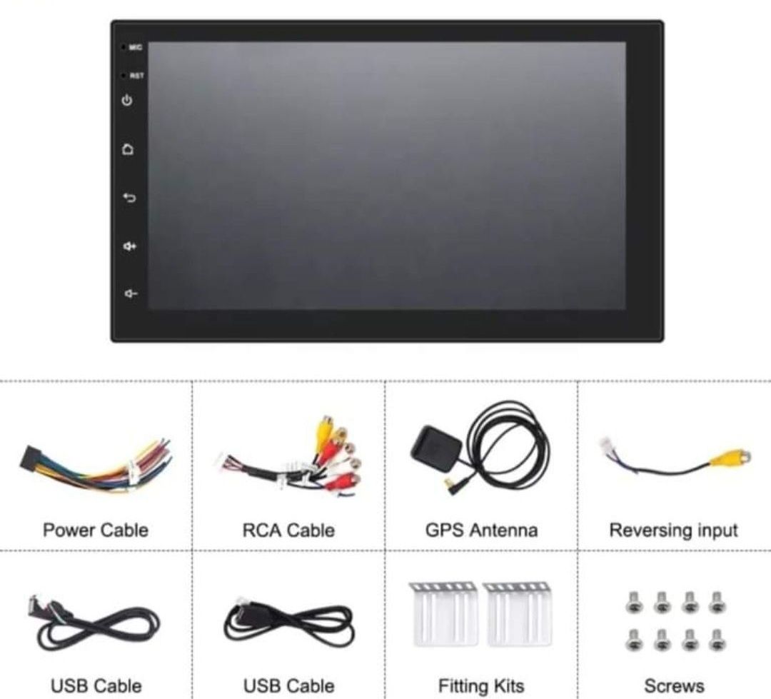 Rádio 2 din Android 10 (NOVOS)