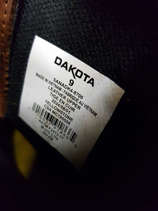 Buty robocze DAKOTA rozm 42 wkł 28,5 cm S3