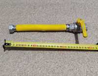 Газовий кран кульовий VALVEX DN20 PN4 3/4" + гнучка газова труба/шланг