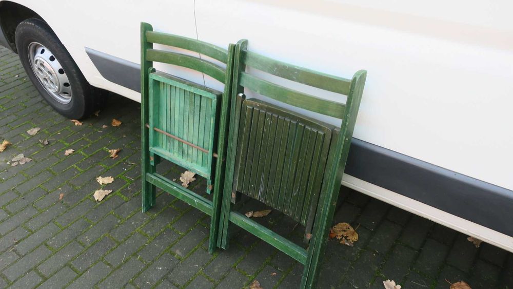 Krzesła biurowe ogrodowe kuchenne składane - 2 szt.