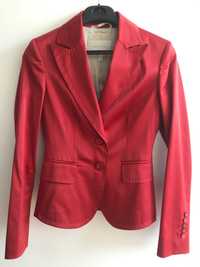 Blazer Ana Sousa vermelho, com brilho