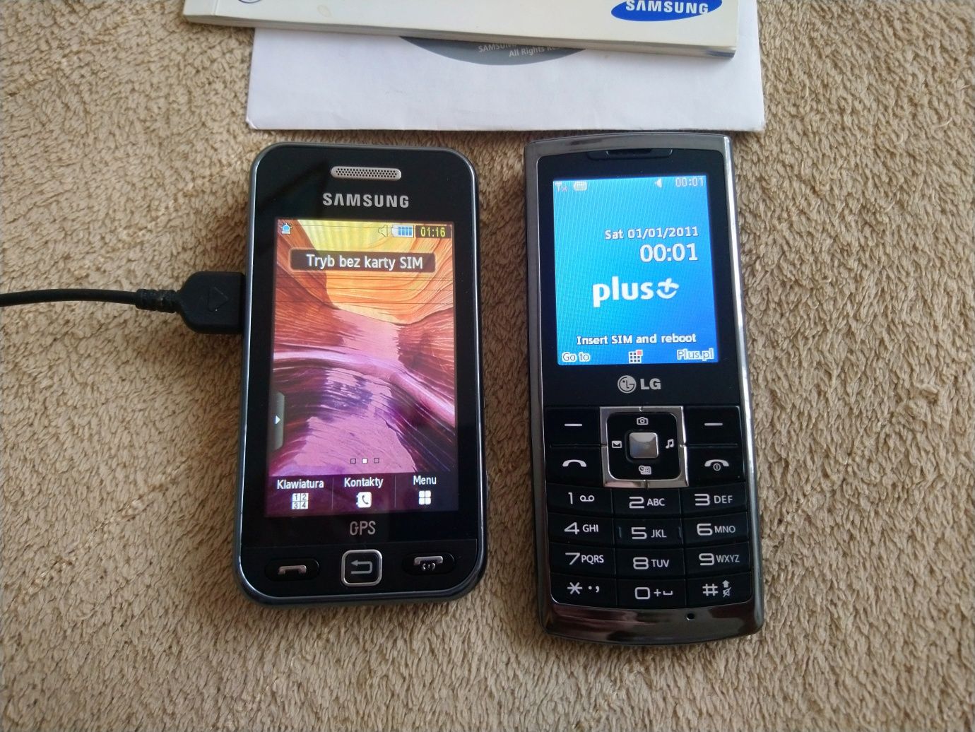 Telefony komórkowe LG, Samsung