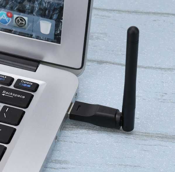 КАРТА бездротова адаптерна USB Wi-Fi з антеною. До 150 Мбіт/с. НОВА.