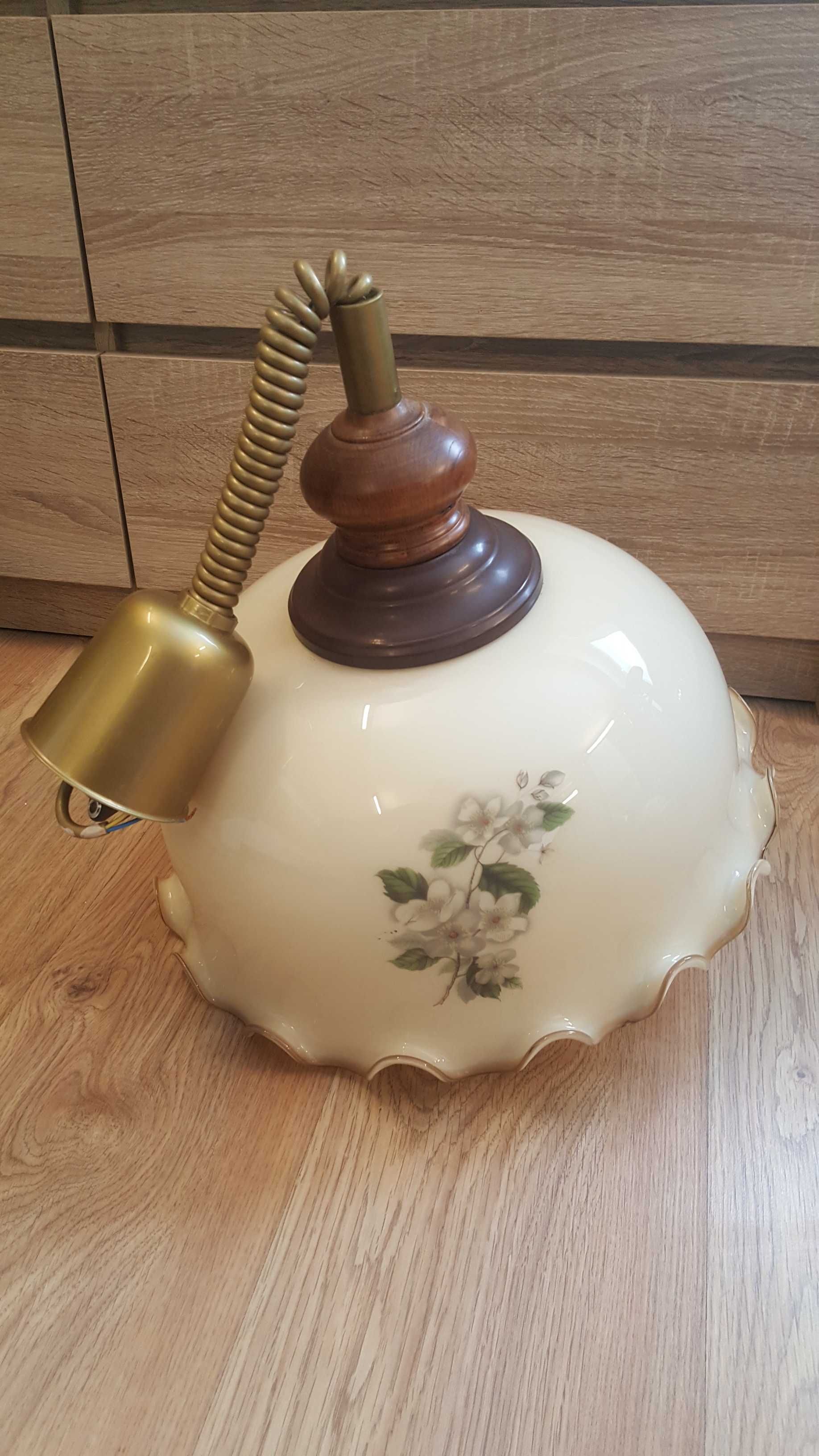 Żyrandol lampa kwiaty retro