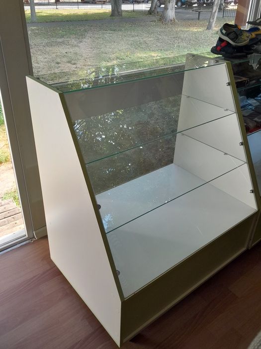 Скляна поличка біла