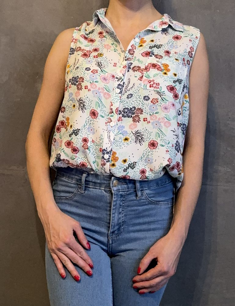Bluzka w kwiatowy wzór H&M