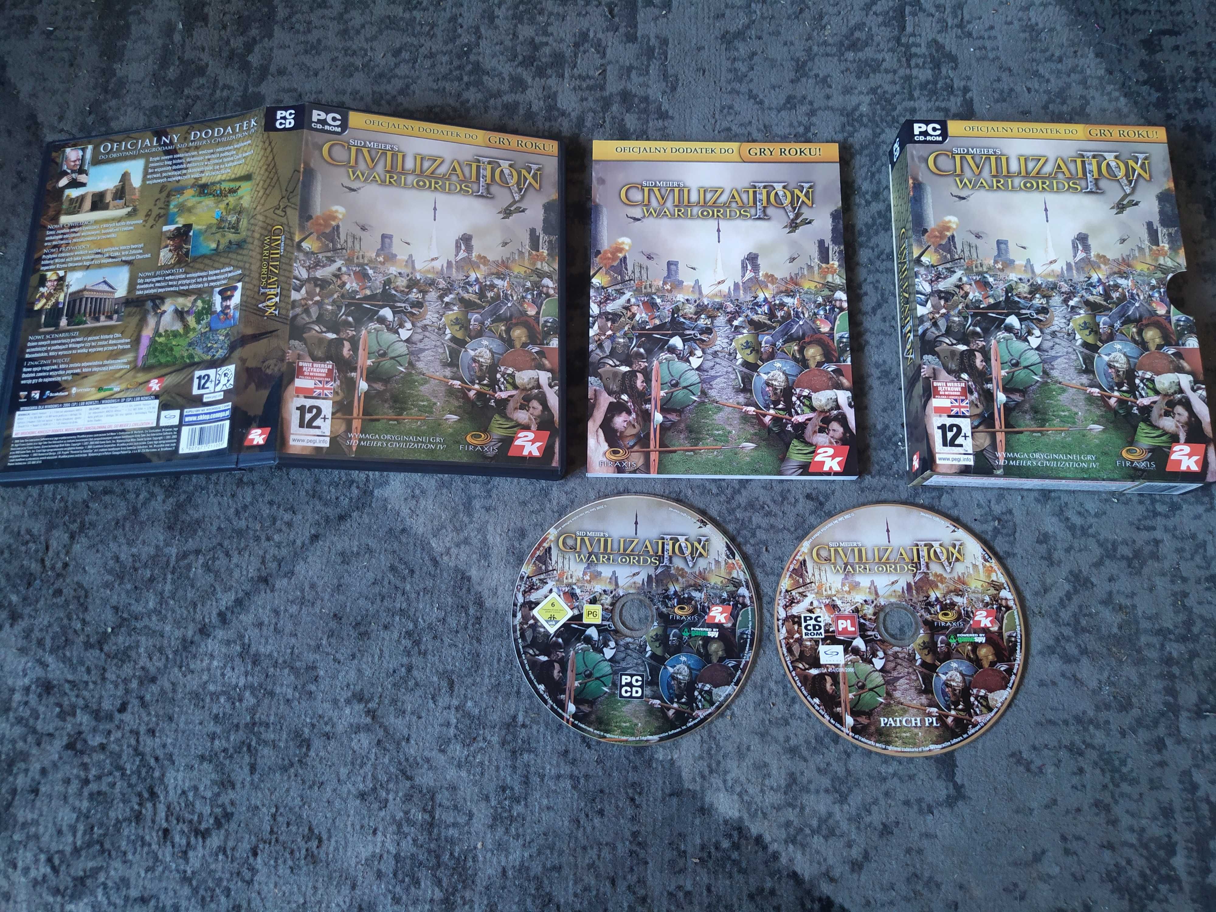 Civilization IV Warlords PC CD BOX PL
