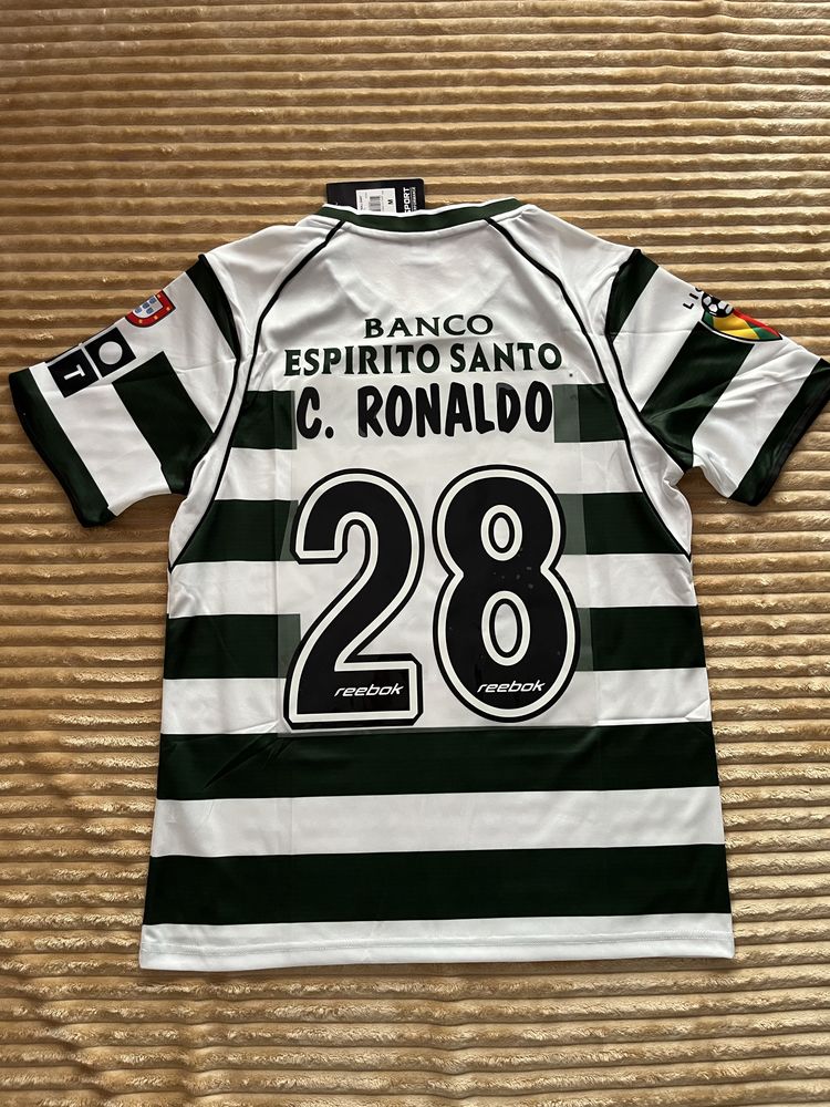 Koszulka Ronaldo Sporting Lizbona 2002/2003 nr 28 – szybka dostawa
