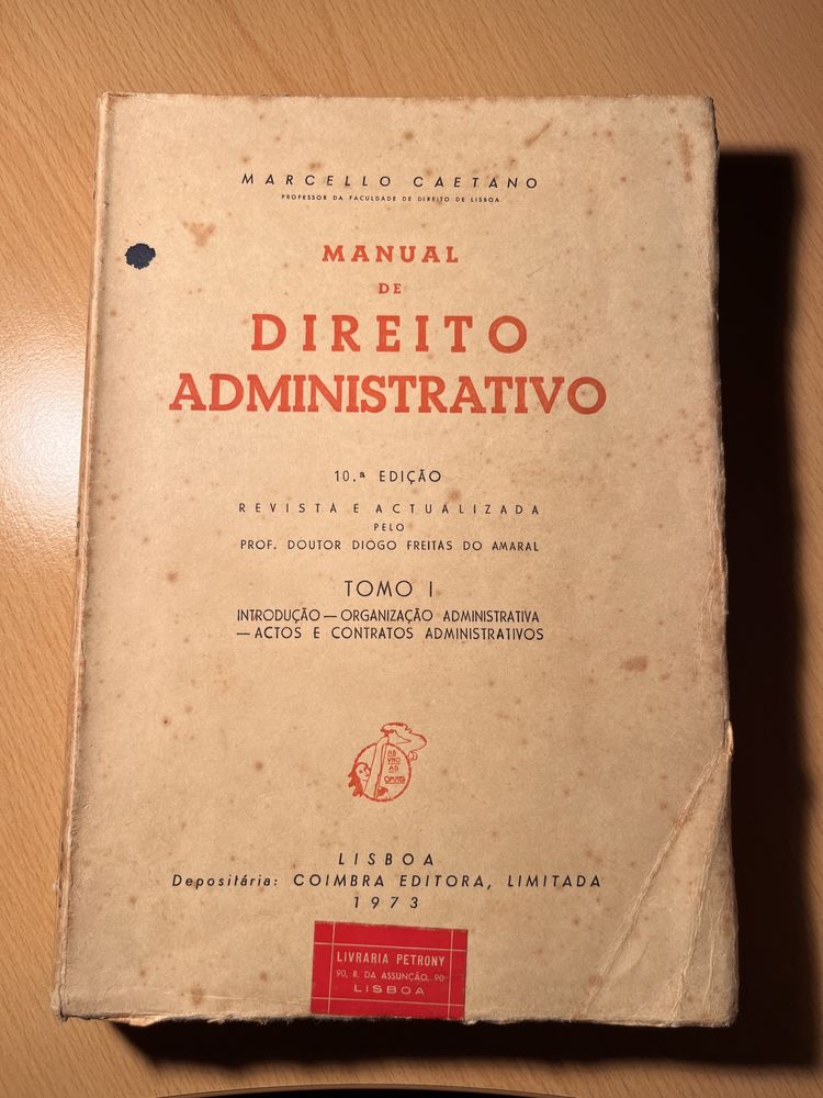 Manual de Direito Administrativo, I (M. Caetano)