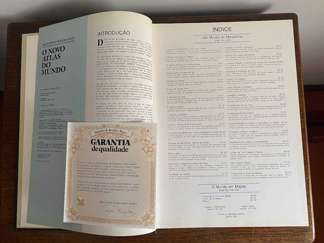O Novo Atlas do Mundo, das Selecções Readers Digest