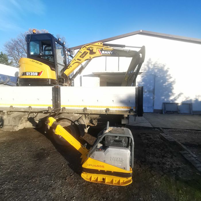 Koparka, minikoparka, niwelacja terenu, wykopy, fundamenty