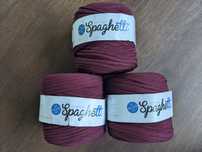 Włóczka Cotton Spaghetti, kolor bordowy