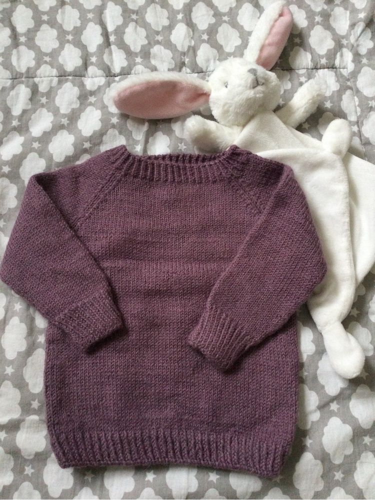 Sweter handmade wełna 62