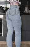 Jeansy dzinsy spodnie s jasne damskie skinny rurki
