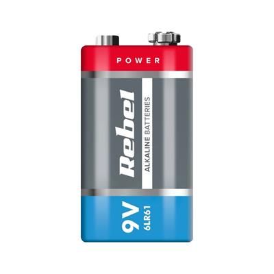 Bateria alkaliczna 9V 6LR61 Rebel