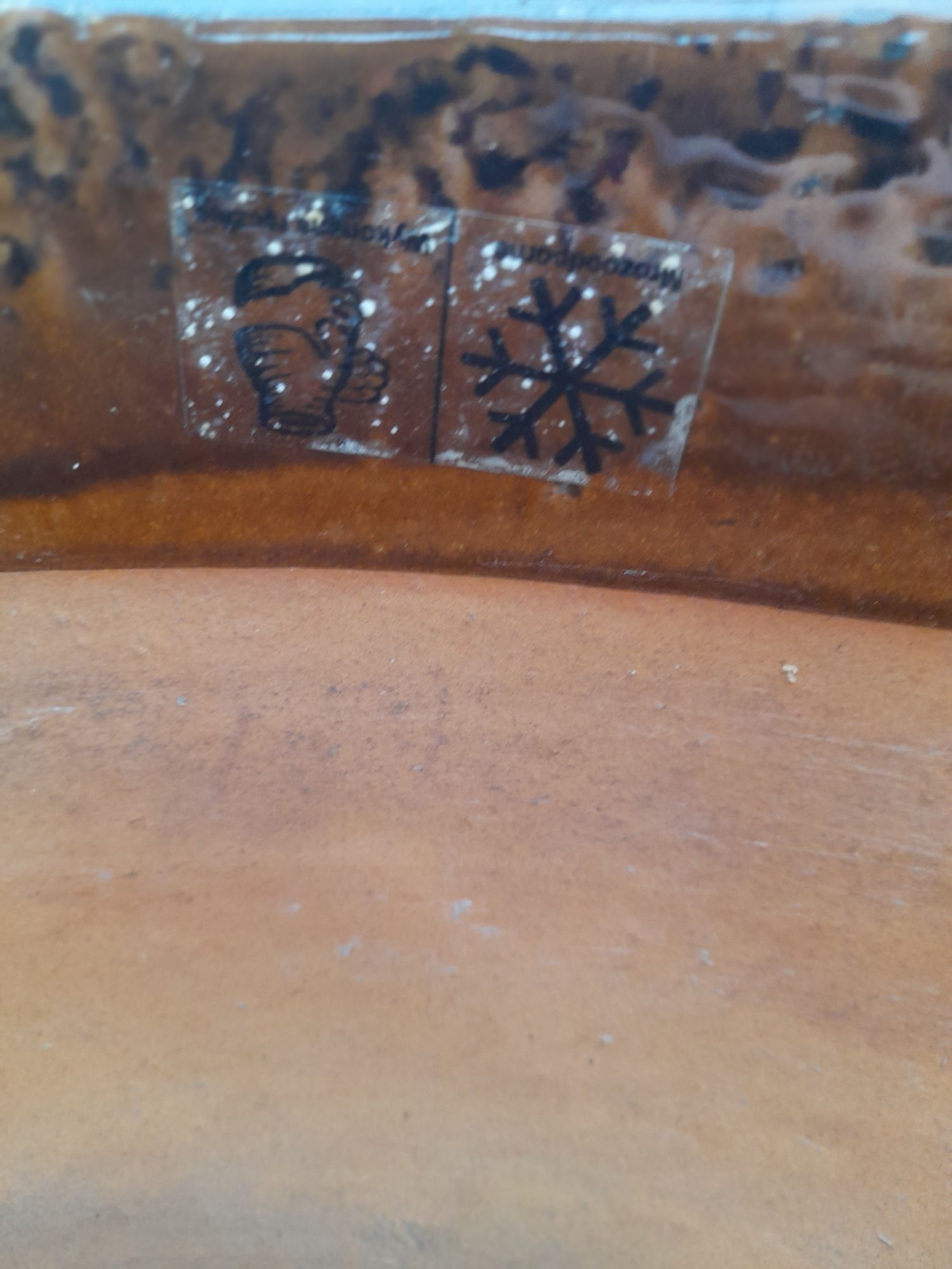 Piękna duża donica ceramiczna szkliwiona