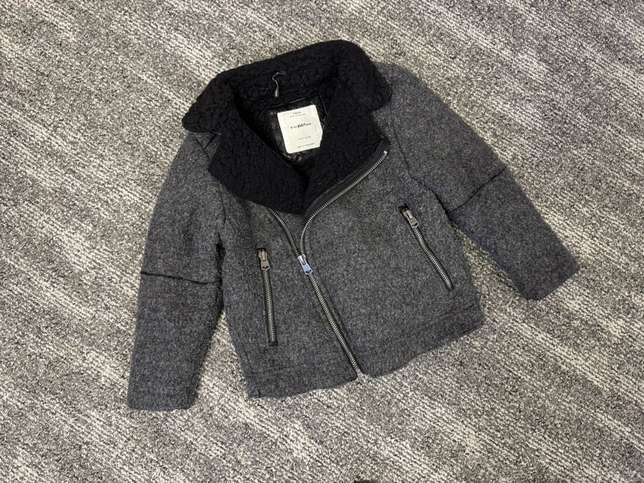 Куртка пальто Zara з вовною косуха на хлопчика