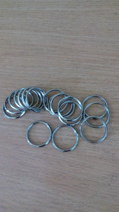 Кольца хромированные для ключей или брелков диаметр 30 мм