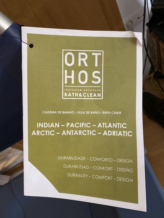 Cadeira de banho e sanitária com rodas ATLANTIC