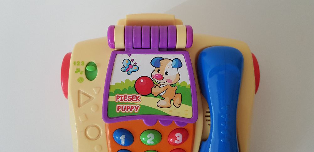 Interaktywny polsko- angielski telefon Fisher Price