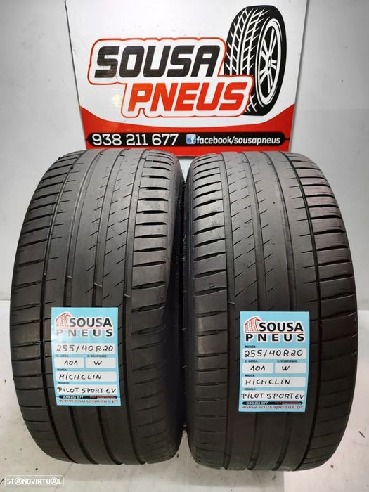 2 pneus semi novos 255-40r20 michelin - oferta dos portes