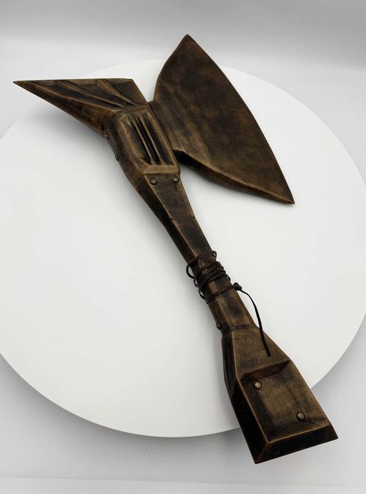 Epicki topór ręcznie malowany COSPLAY - przebranie - rekwizyt wystrój