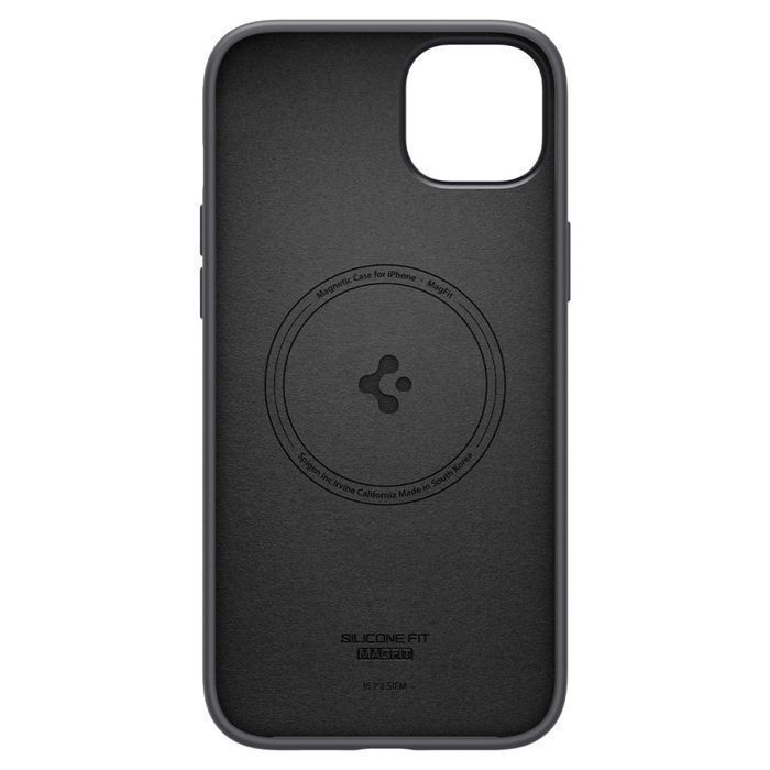 Etui Spigen Silicone Fit MagSafe do iPhone 14 Plus / 15 Plus - Czarny