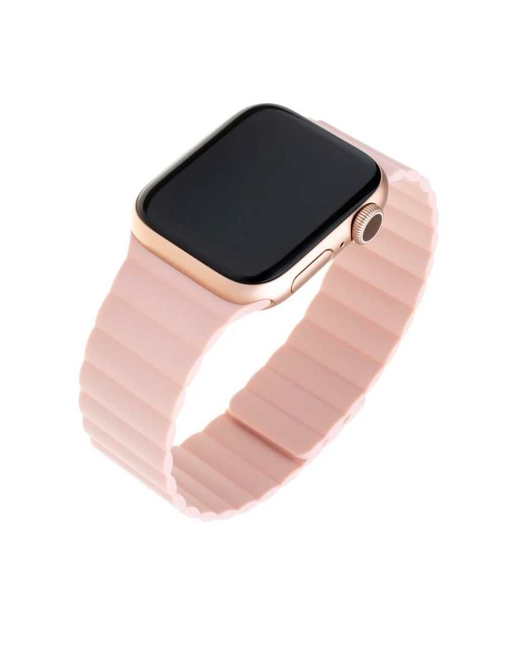 Silikonowy pasek bransoletka magnetyczna do Apple Watch różowy 42/44mm