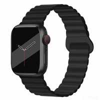 Czarny Pasek magnetyczny Apple Watch 4 / 5 / 6 / 7 / 8 / 9 / SE/ ULTRA