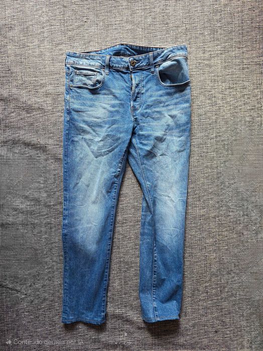 Calças de ganga novas G Star Raw 3301 Slim cintura 34