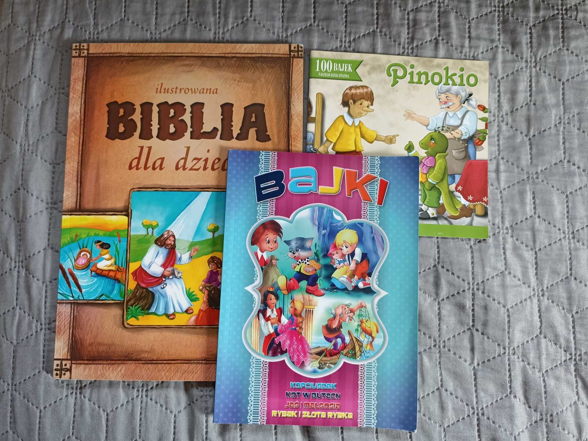 Książki dla dzieci Pinokio, królewna śnieżka i siedmiu krasnoludków...
