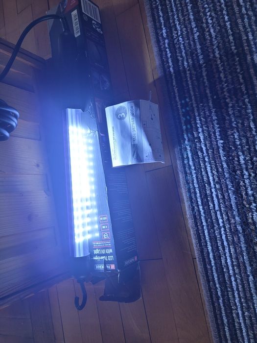 Lampa warsztatowa przenośna LED że światłem UV Parkside NOWA