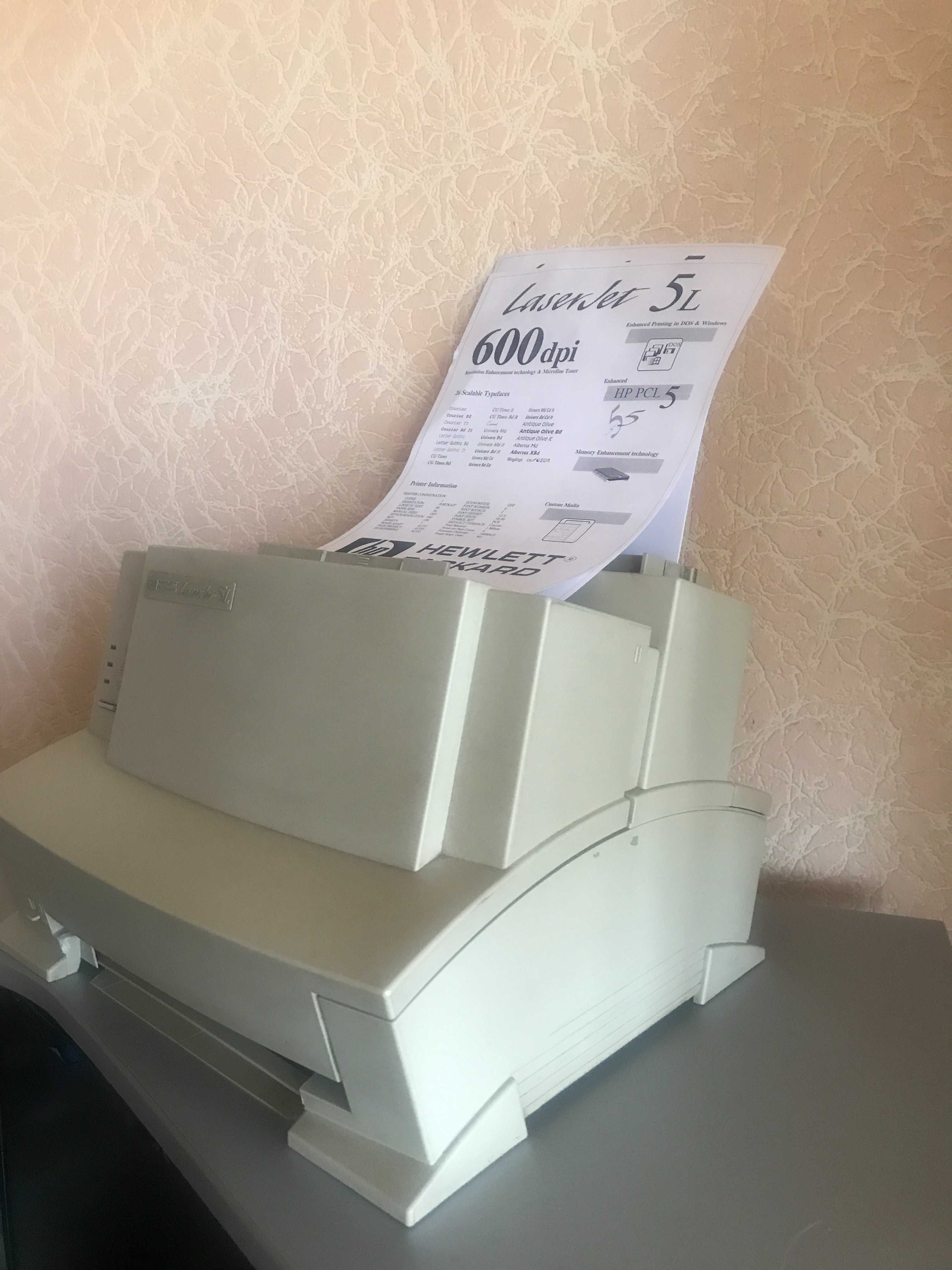 Продам лазерный принтер Hp LaserJet5L  Windows 10 , 7