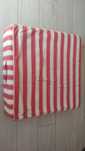 Poducha siedzisko pufa IKEA 68x68x17 pokrowiec Nabben + oparcie 70x70