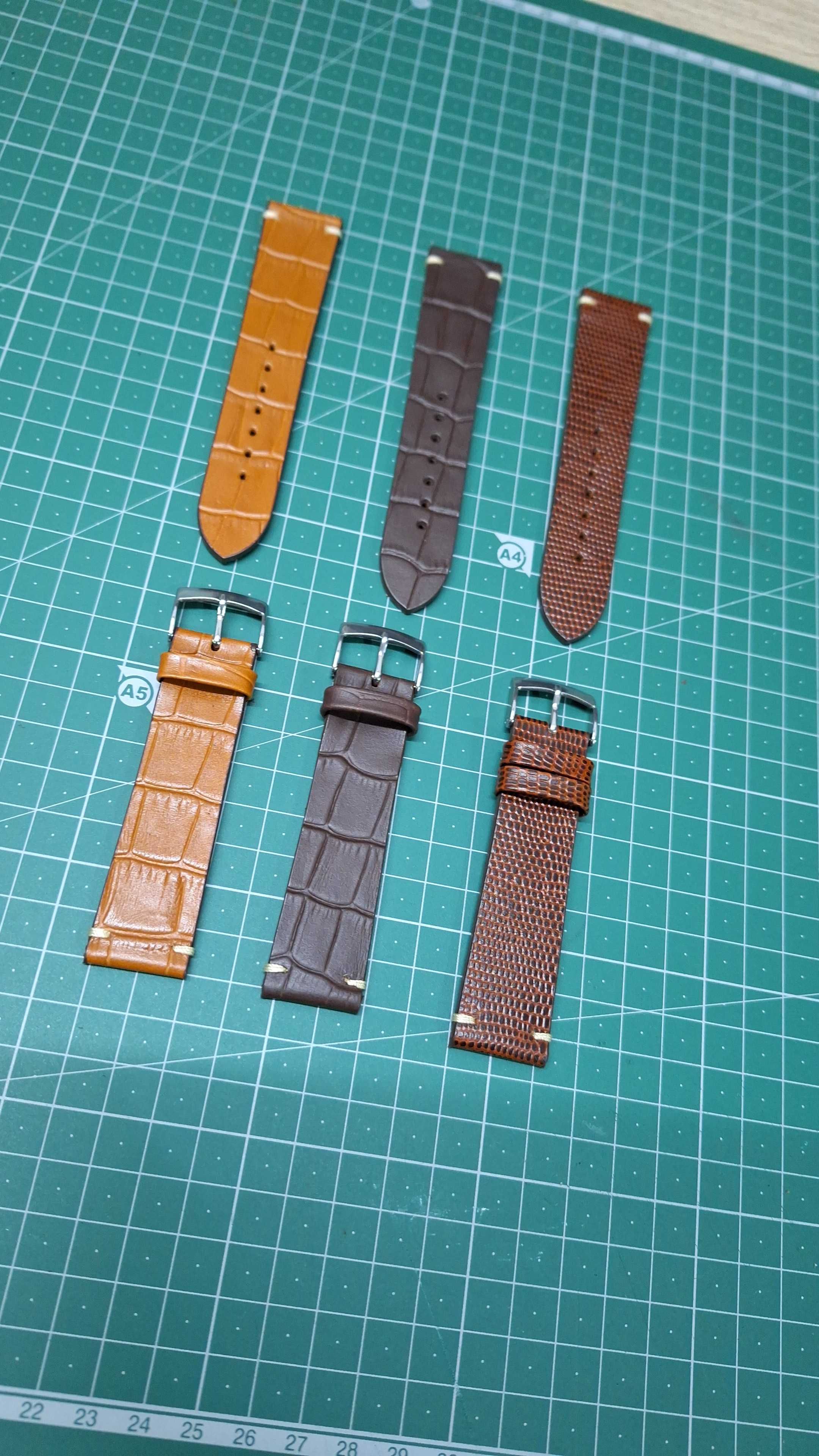 Braceletes de couro genuíno para relógio, vários modelos e medidas!!!