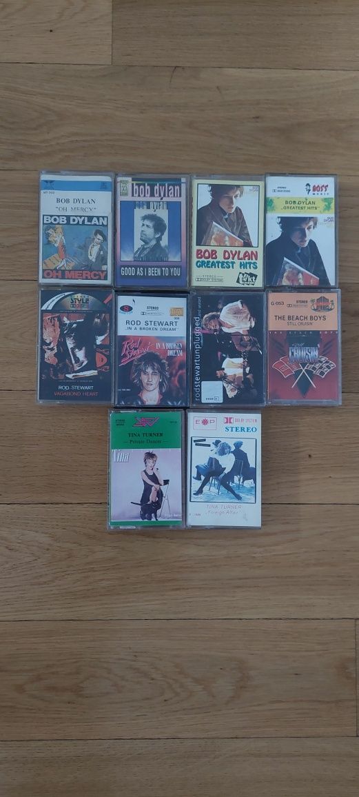 Kasety magnetofonowe Bob Dylan i inne