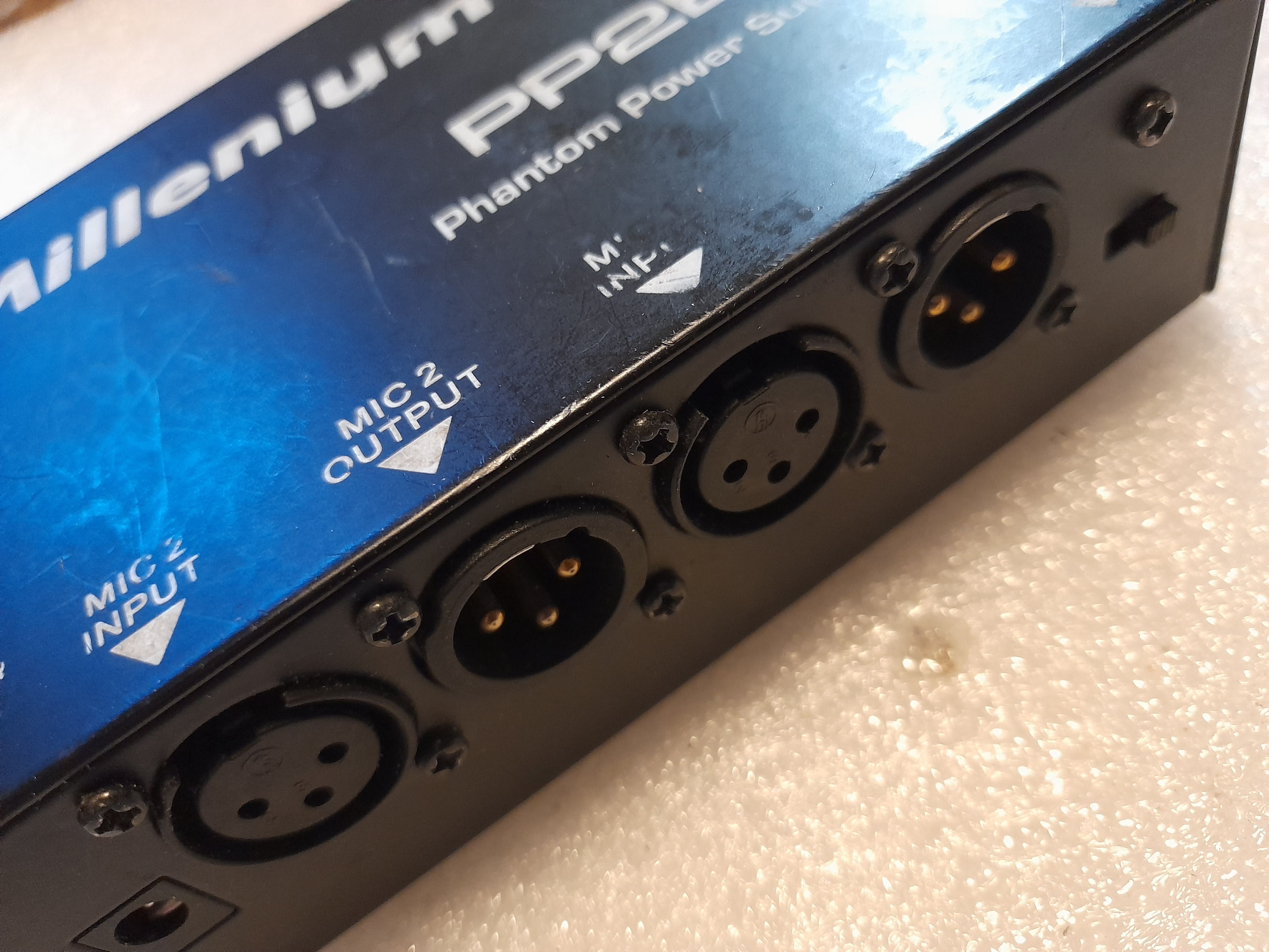 Podwójny zasilacz 12V 48V XLR Millenium PP2B Phantom Power Supply