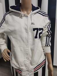 Bluza bawełniana rozpinana z kapturem Adidas L