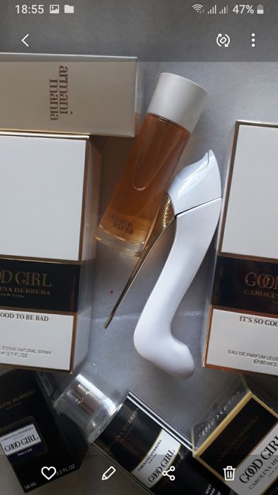 Carolina Herrera Good Girl White.Gorgio Armani Mania.80ml.лот