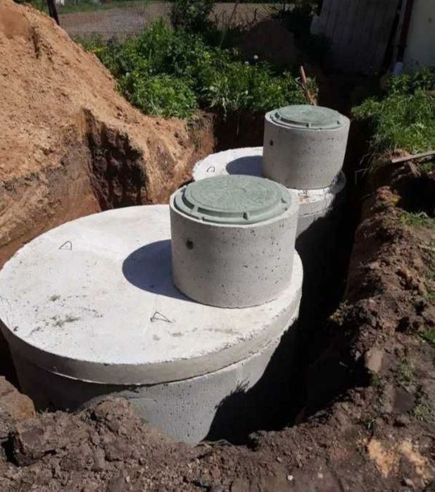 Вигрібна яма, септик, каналізація с бетонних кілець. ТГУ215