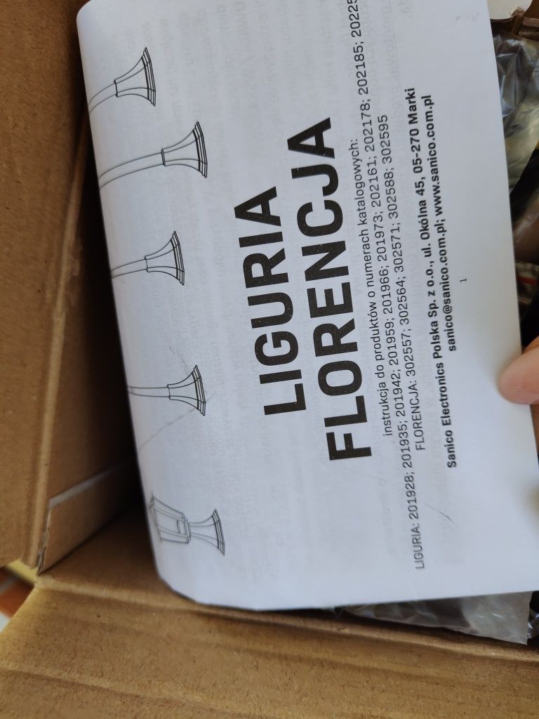 lampy ogrodowe Liguria Florencja