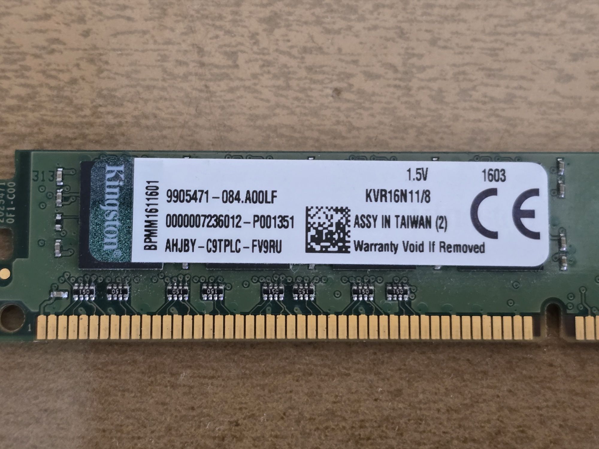Kingston 8 GB DDR3 1600 MHz (KVR16N11/8)