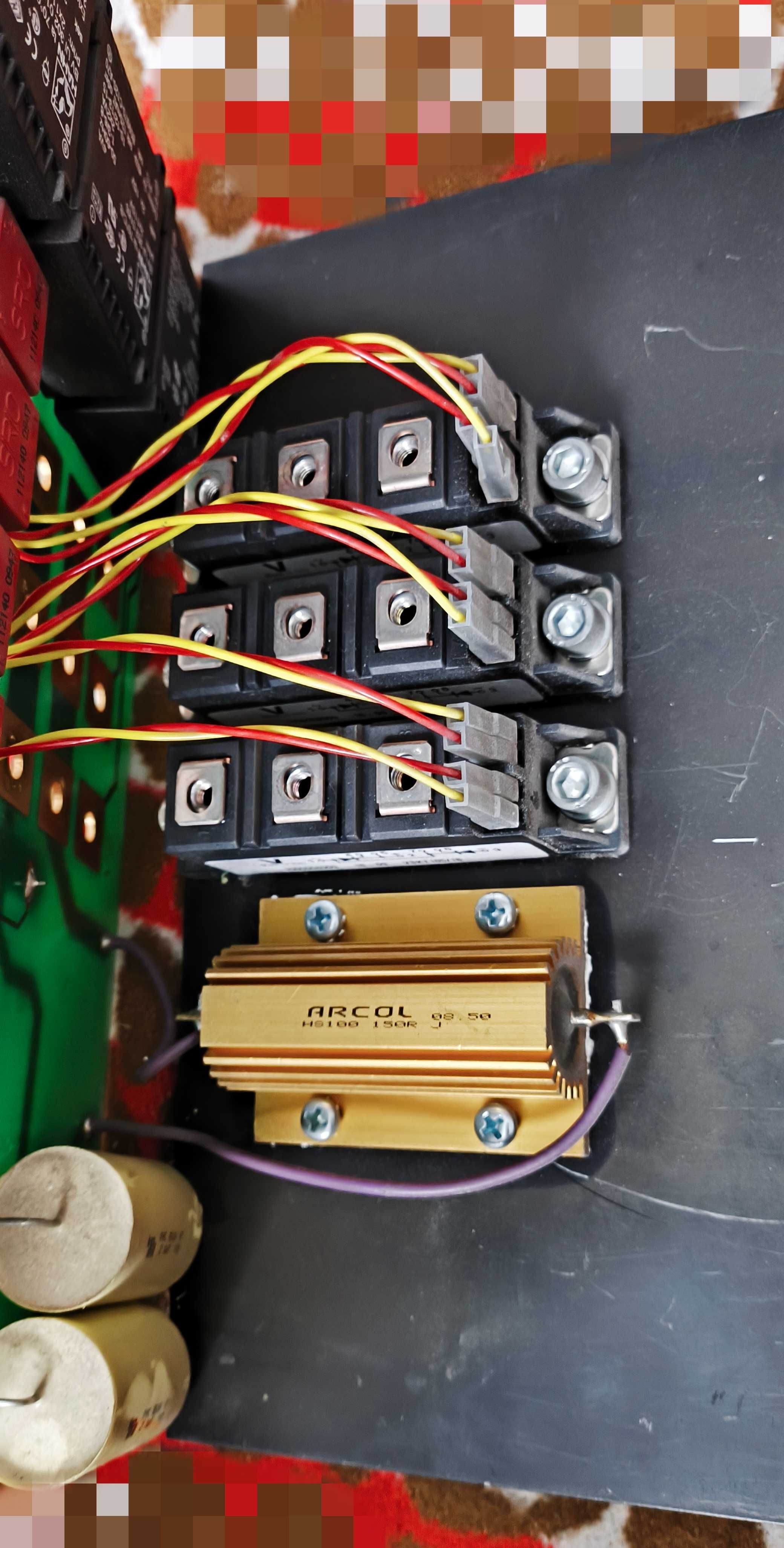 Modułu tyrystorowy VSKT105/16 3szt plus elektronika i radiator