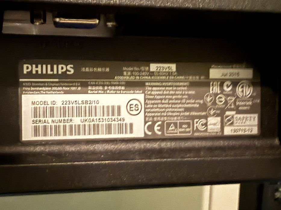Monitor Phillips 223V5LS