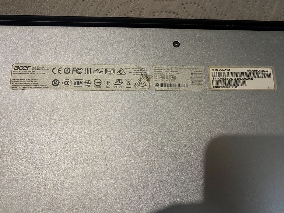 Ноутбук Acer Swift 3 SF314-51